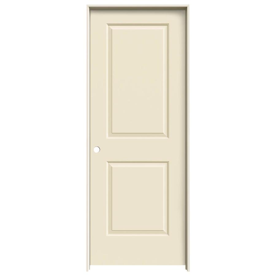 ReliaBilt 2 Panel Square Solid Core Smooth Molded Composite Right Hand Interior Single Prehung Door (Common 80 in x 30 in; Actual 81.68 in x 31.56 in)