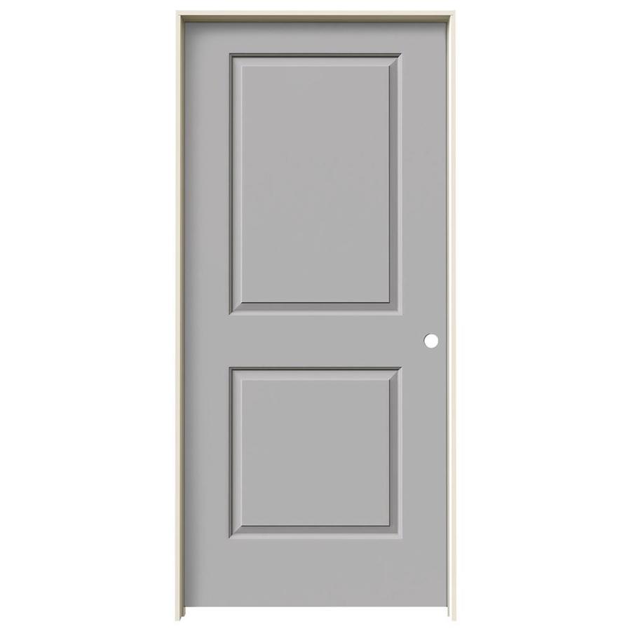 ReliaBilt Driftwood Prehung Solid Core 2 Panel Square Interior Door (Common 36 in x 80 in; Actual 37.562 in x 81.688 in)