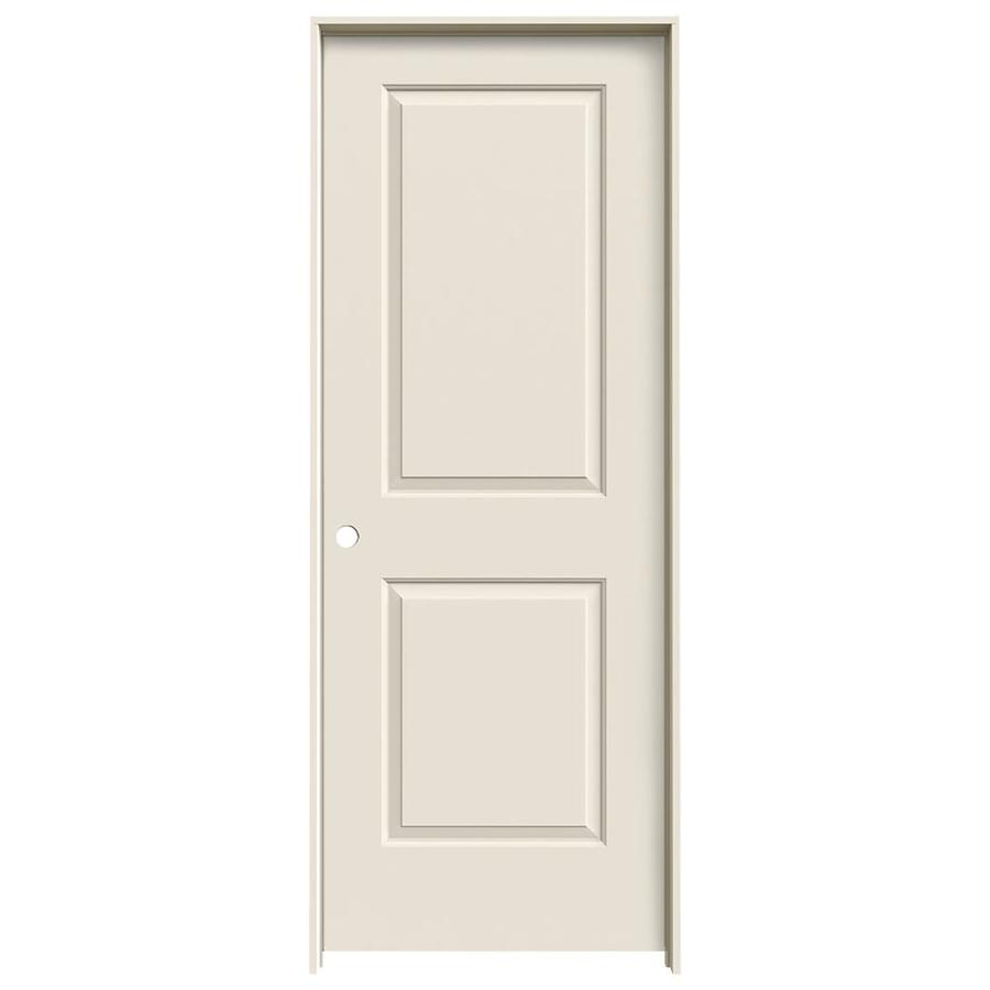 ReliaBilt 2 Panel Square Solid Core Smooth Molded Composite Right Hand Interior Single Prehung Door (Common 80 in x 32 in; Actual 81.68 in x 33.56 in)