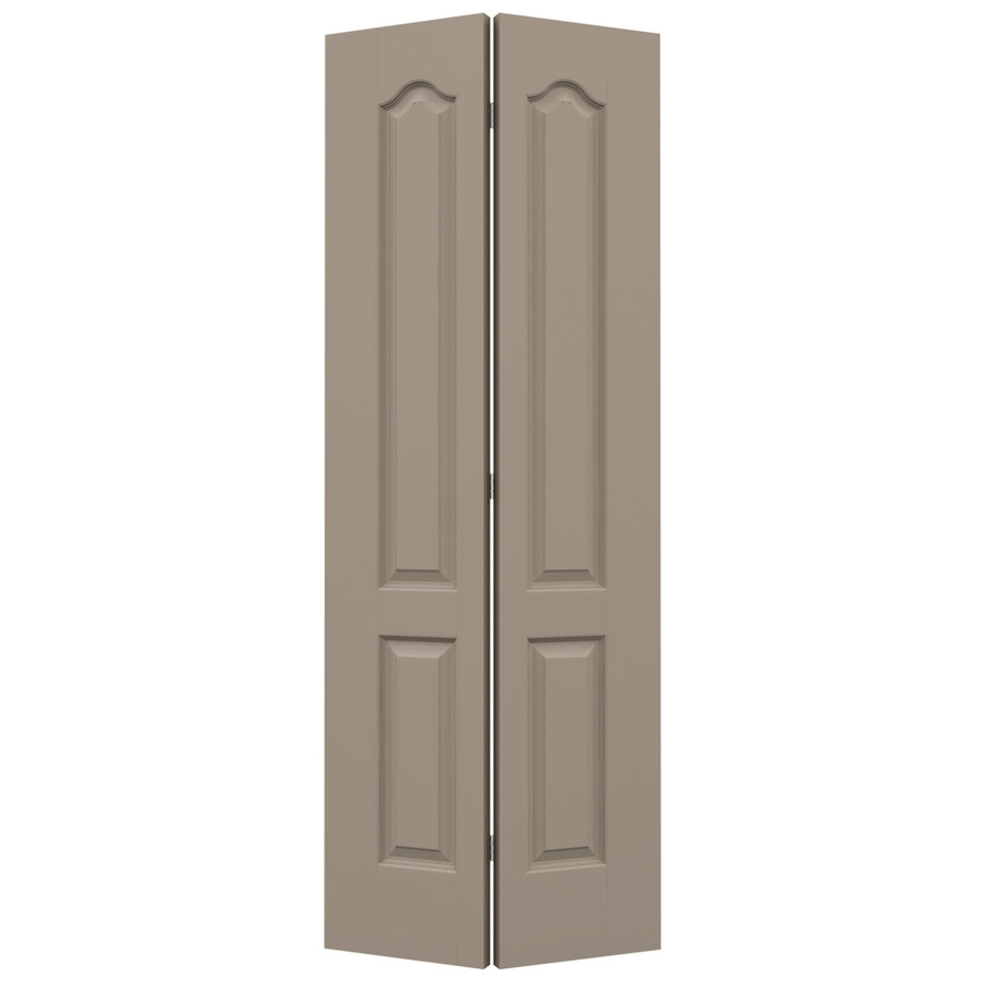 ReliaBilt 2 Panel Arch Top Hollow Core Smooth Molded Composite Bifold Closet Door (Common 80 in x 36 in; Actual 79 in x 35.5 in)