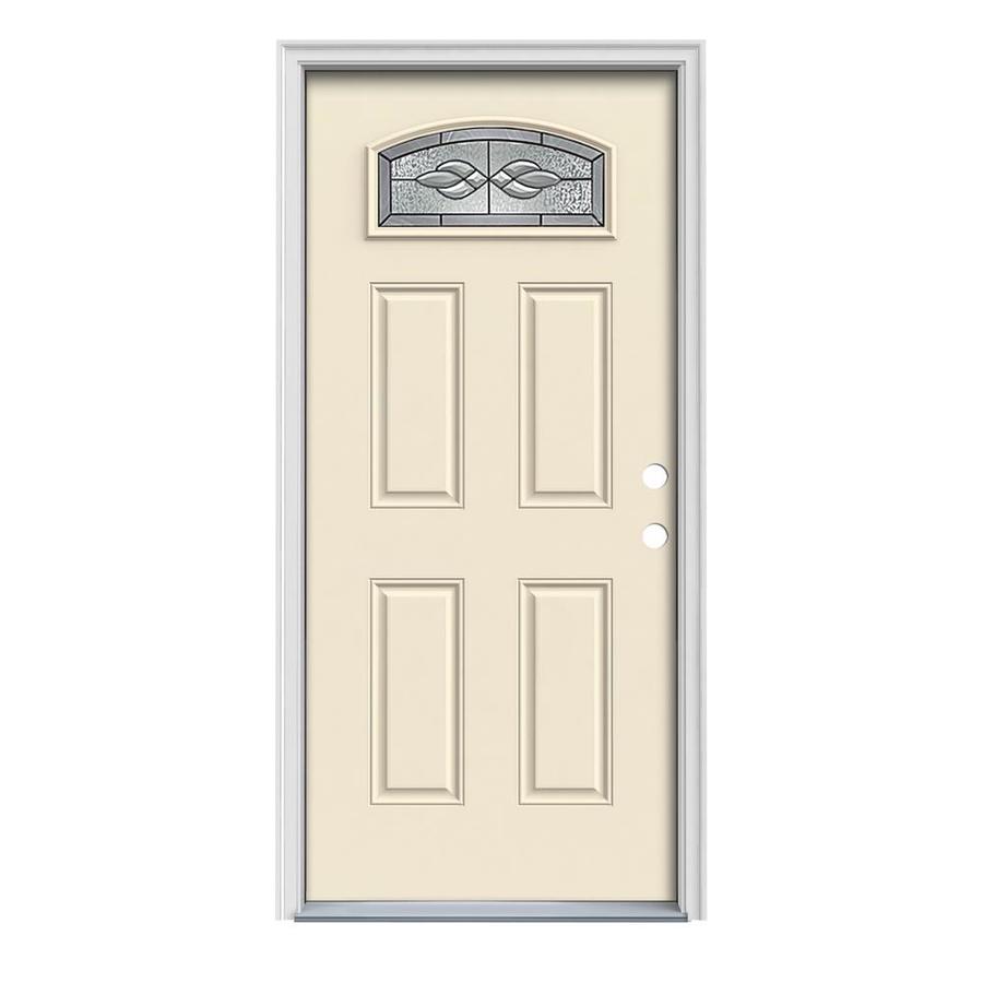 ReliaBilt Craftsman Morelight Prehung Inswing Steel Entry Door Prehung (Common 80 in x 36 in; Actual 81.75 in x 37.5 in)