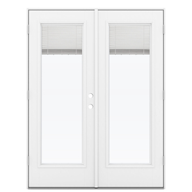 Patio Doors At Lowes Display Product Reviews For Blinds Between The Gl Primed Fibergl French Patio Door With Insulating Core