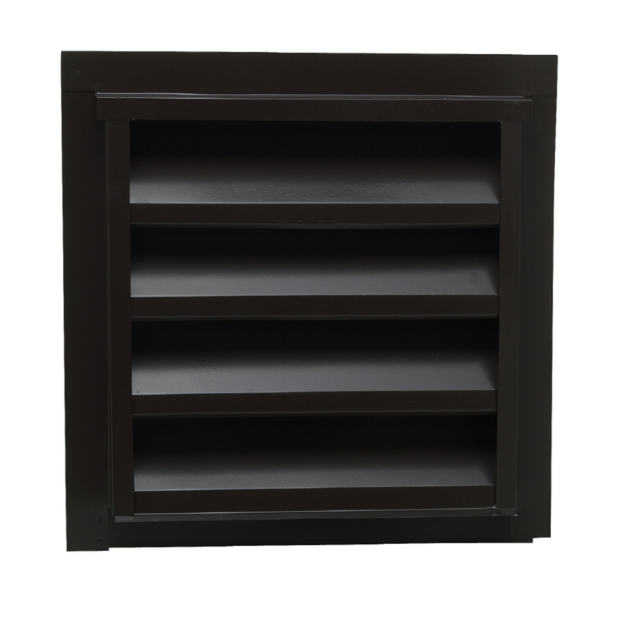 CMI 14 in x 24 in Brown Rectangle Steel Gable Vent