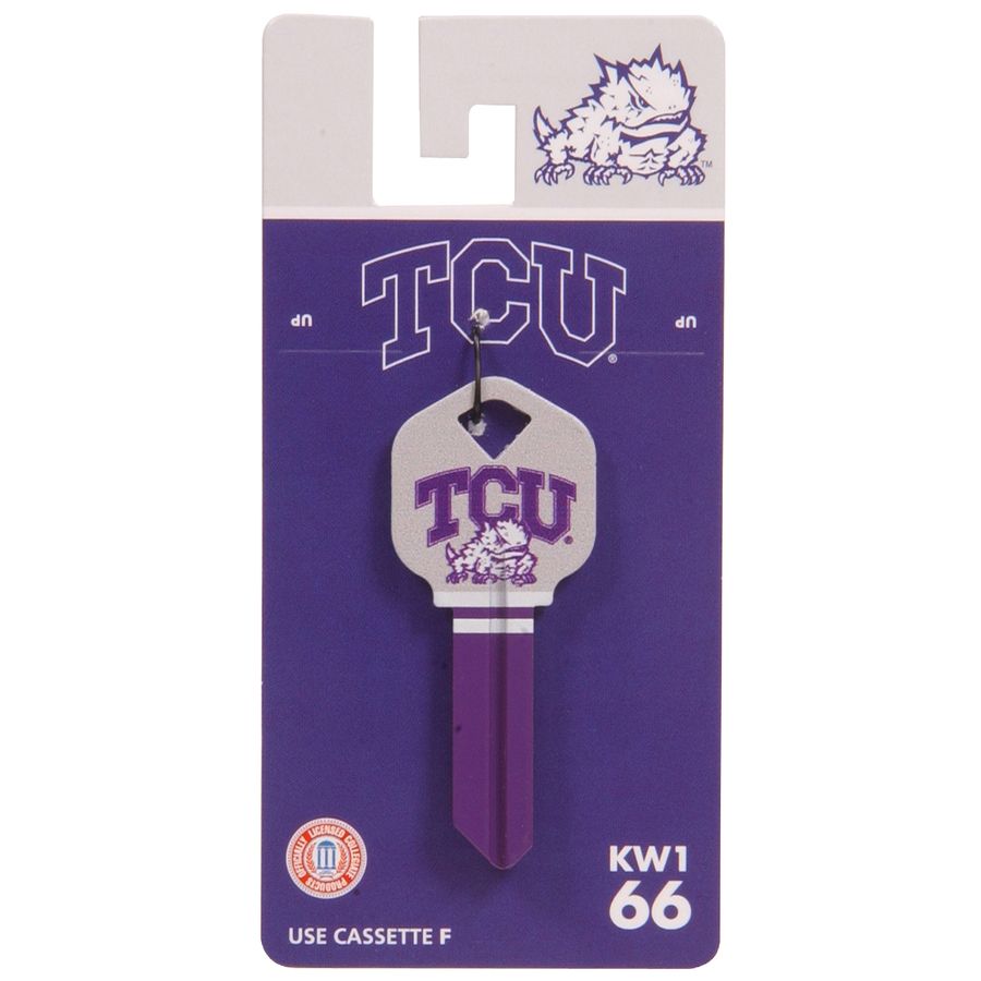 The Hillman Group #66 NCAA TCU Horned Frogs Key Blank