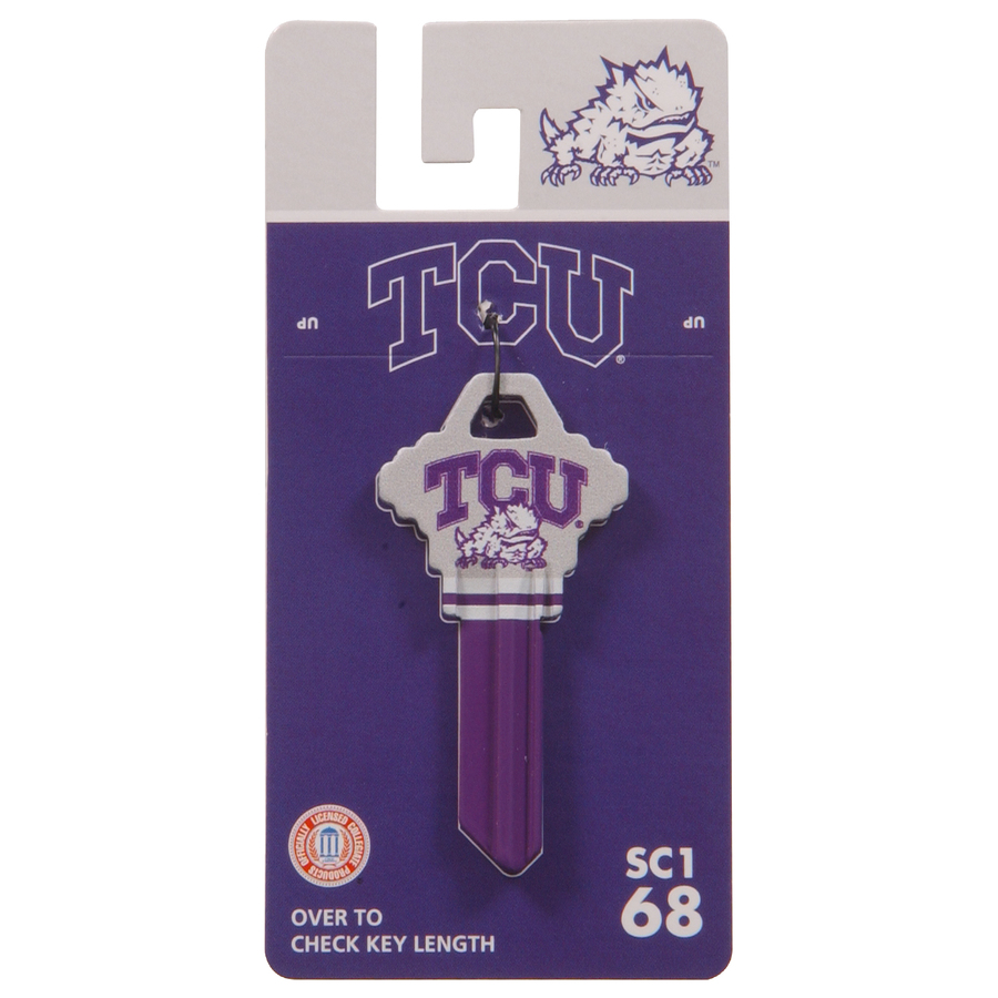 The Hillman Group #68 NCAA TCU Horned Frogs Key Blank