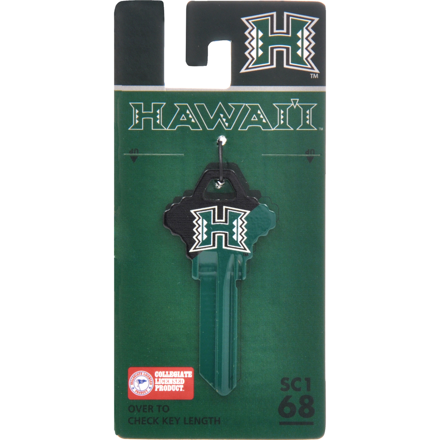 The Hillman Group #68 NCAA Hawaii Warriors Key Blank