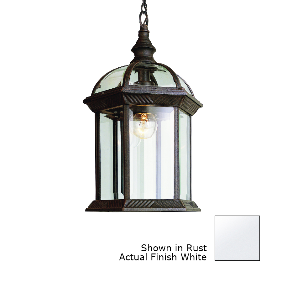 Portfolio 17.5 in H White Outdoor Pendant Light