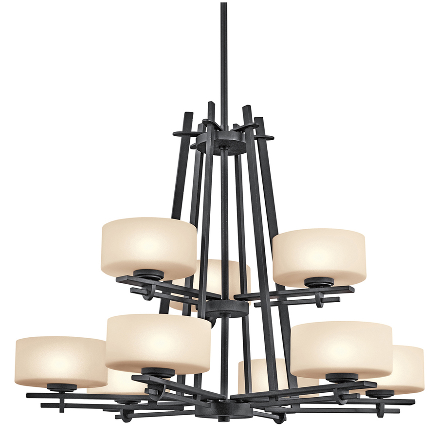 Portfolio Natalia 9 Light Distressed Black Chandelier