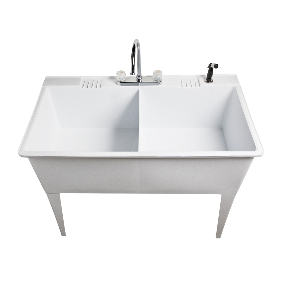 ASB White Granite Polypropylene Utility Tub