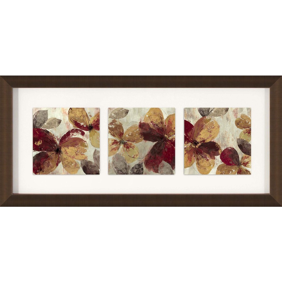 26 in W x 12 in H Floral Framed Art