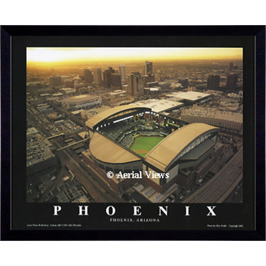 26 in W x 32 in H Arizona Diamondbacks Framed Wall Art