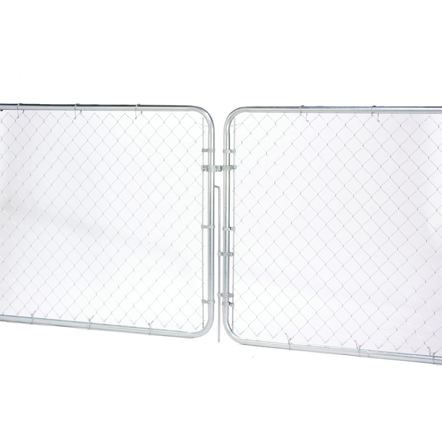 Galvanized Steel Chain Link Fence Gate (Common 10 ft x 5 ft; Actual 9.5 ft x 5 ft)
