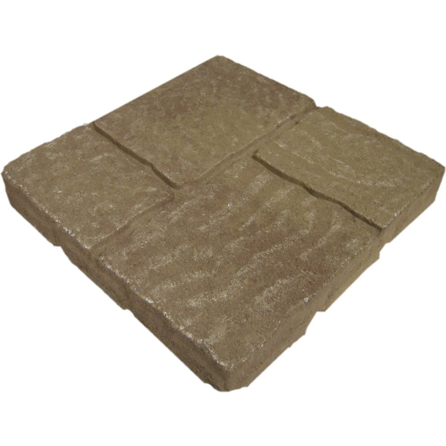 allen + roth Cassay Tan Brown Four Cobble Patio Stone (Common 16 in x 16 in; Actual 15.7 in H x 15.7 in L)