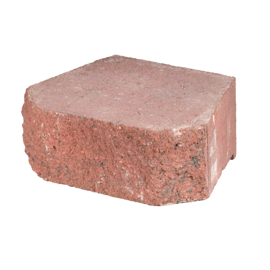 Fulton Red/Charcoal Basic Retaining Wall Block (Common 16 in x 6 in; Actual 15.6 in x 6 in)
