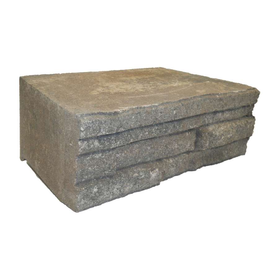 allen + roth Cassay Oak Run Ledgewall Retaining Wall Block (Common 12 in x 4 in; Actual 12.1 in x 4 in)