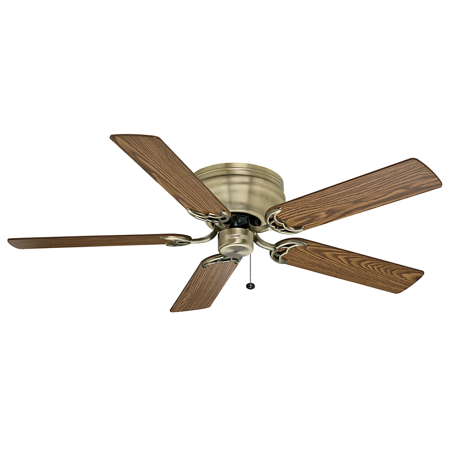 Casablanca 52 in Four Seasons III Hugger Antique Brass Ceiling Fan