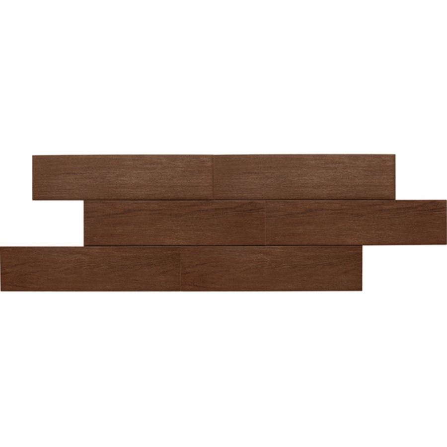 American Olean 12 Pack Terreno Redwood Thru Body Porcelain Floor Tile (Common 6 in x 24 in; Actual 5.87 in x 23.62 in)