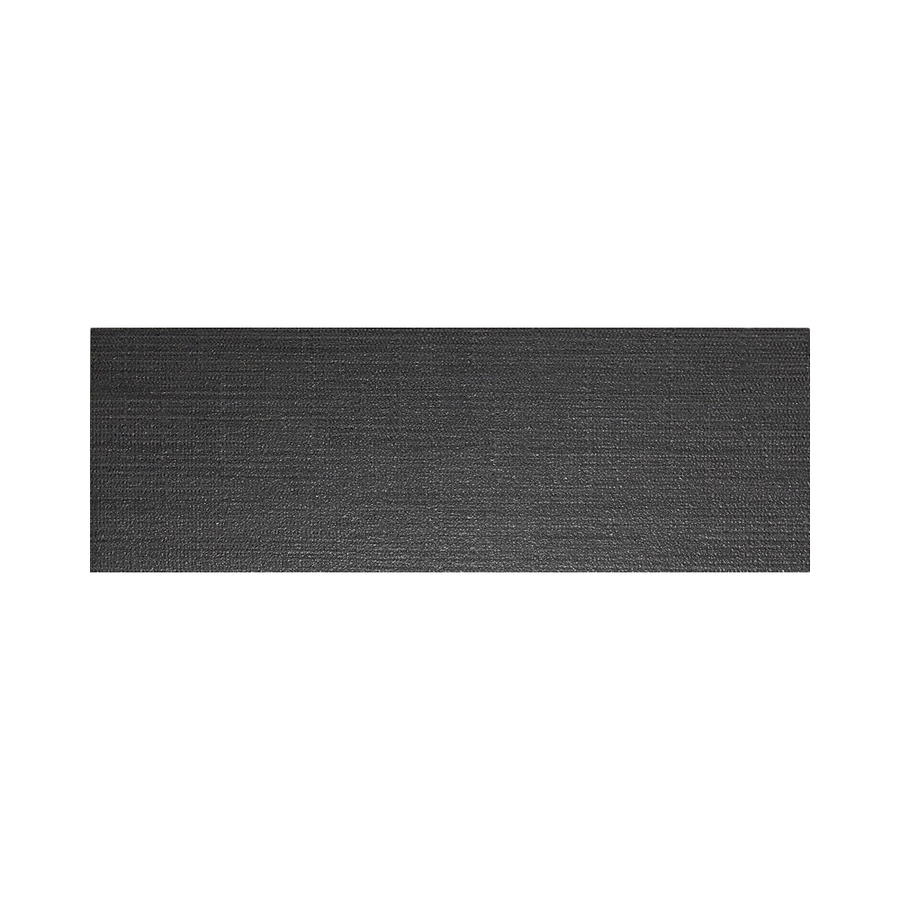 American Olean Infusion Black Fabric Thru Body Porcelain Indoor/Outdoor Bullnose Tile (Common 4 in x 12 in; Actual 3.95 in x 11.75 in)