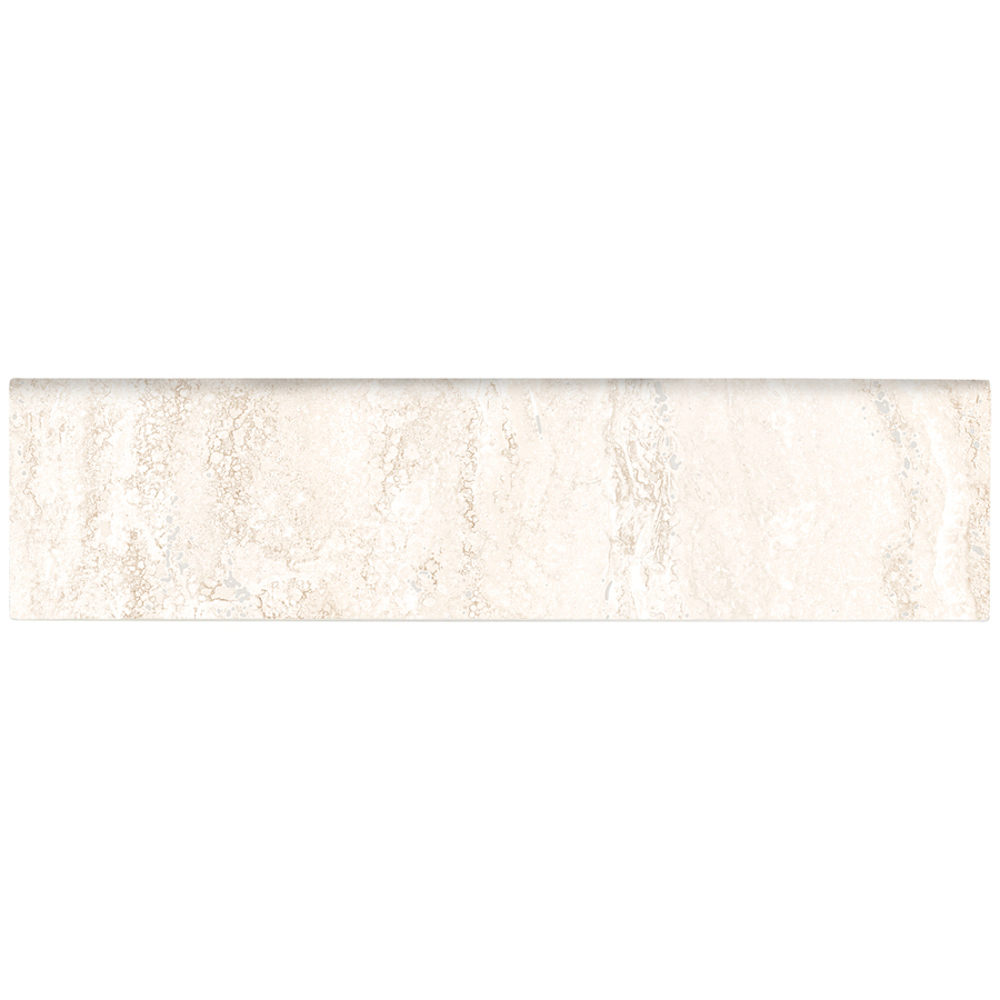 American Olean Salcedo Durango Cream Ceramic Indoor/Outdoor Bullnose Tile (Common 3 in x 12 in; Actual 3 in x 12 in)