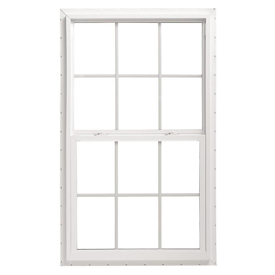ThermaStar by Pella Vinyl Double Pane Annealed Single Hung Window (Rough Opening 36 in x 38 in; Actual 35.5 in x 37.5 in)