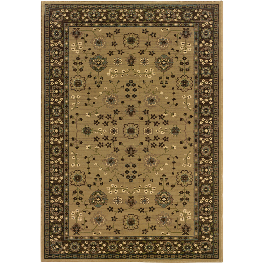 Sedia Home Anima 7 ft 8 in x 10 ft 10 in Gold Floral Area Rug