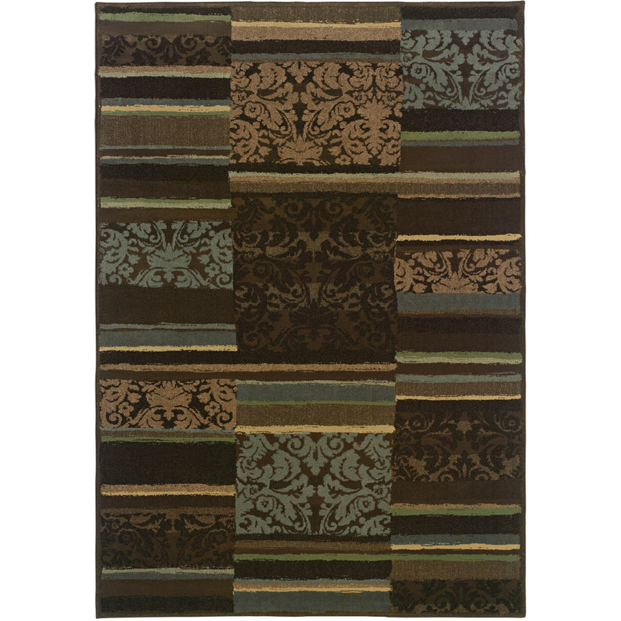 Sedia Home Livia 3 ft 10 in x 5 ft 5 in Brown Transitional Area Rug