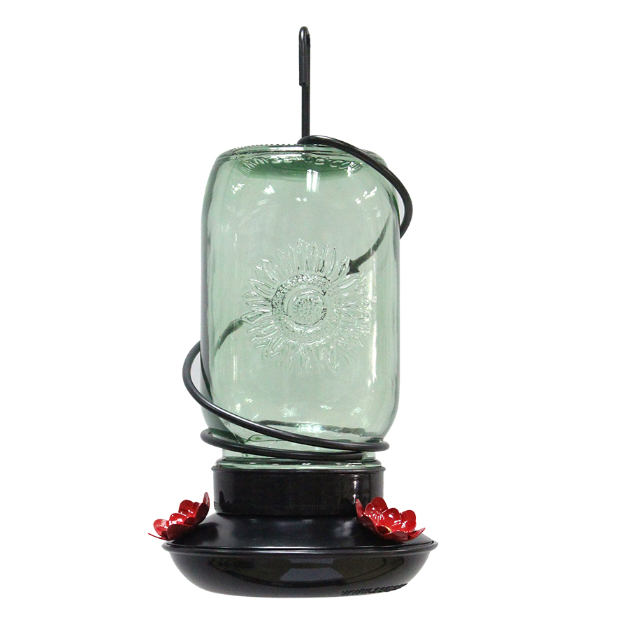 Garden Treasures Glass Hummingbird Feeder