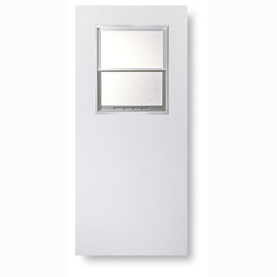 ReliaBilt 32 in x 80 in Half Lite Composite Wood Door