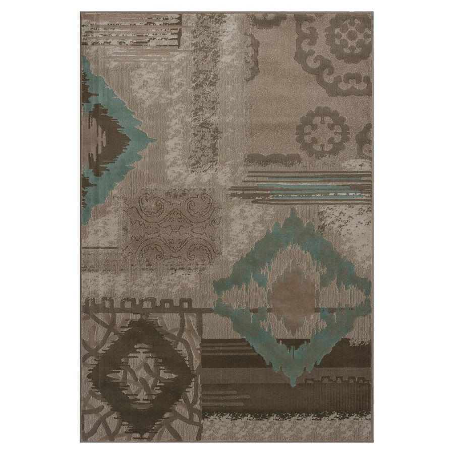 KAS Rugs Trendy Chic Gray Rectangular Indoor Woven Area Rug (Common 8 x 11; Actual 91 in W x 130 in L x 0 ft Dia)