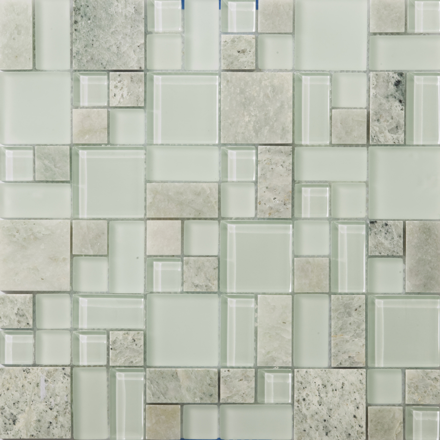 Emser Lucente Lazzaro Mixed Material Mosaic Wall Tile (Common 12 in x 12 in; Actual 12.67 in x 12.68 in)