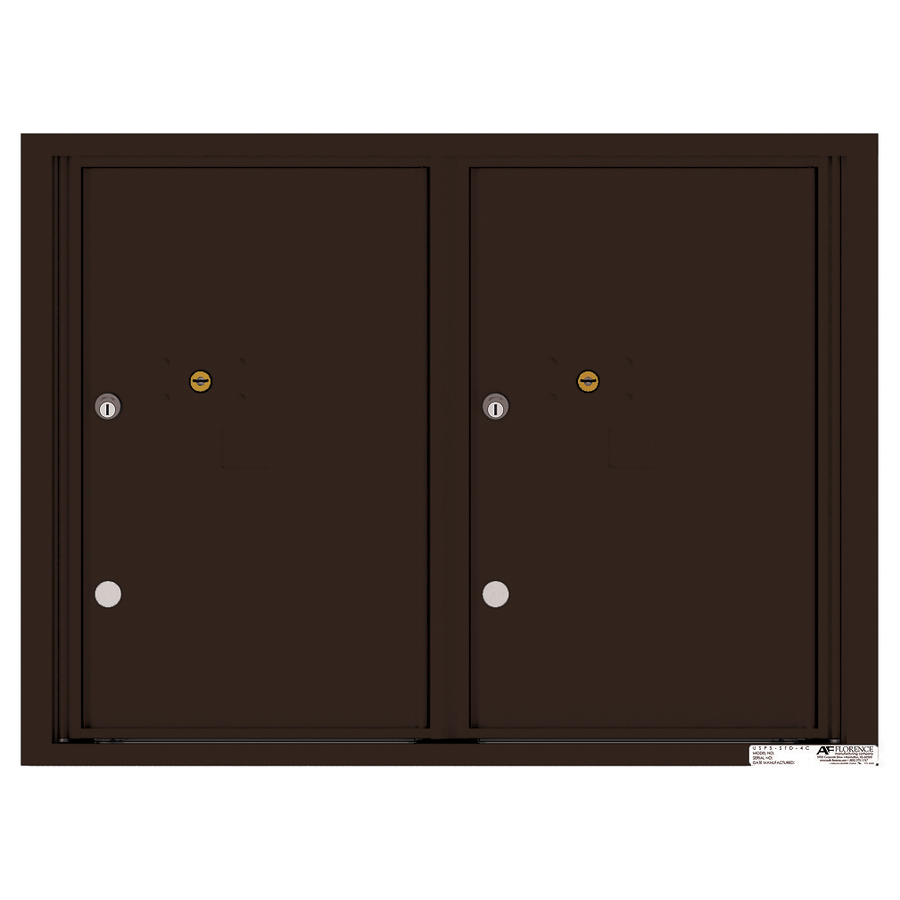 Florence Versatile 31.56 in x 23.25 in Metal Dark Bronze Lockable Cluster Mount Cluster Mailbox