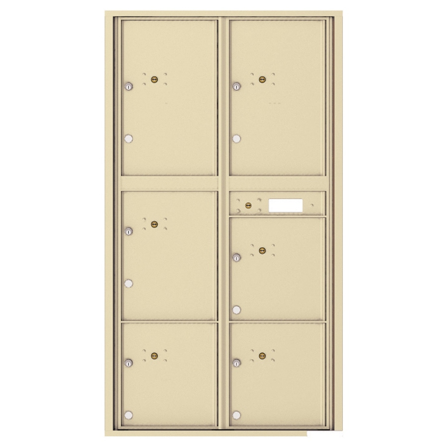 Florence Versatile 31.56 in x 56.5 in Metal Sandstone Lockable Cluster Mount Cluster Mailbox