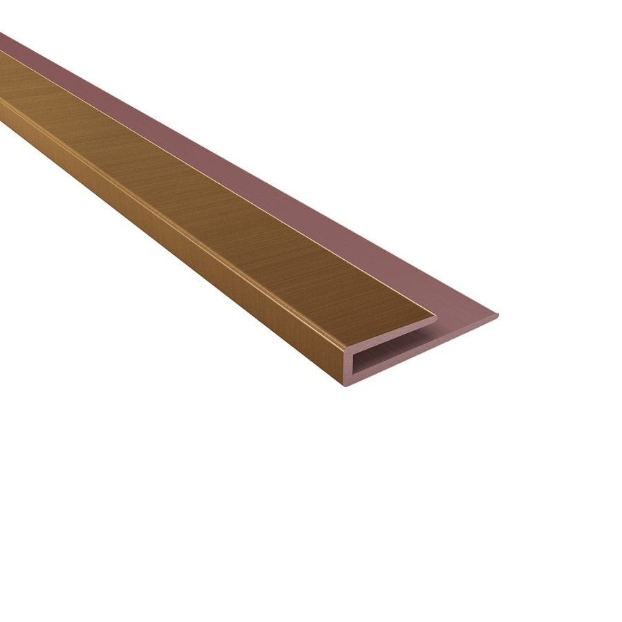 ACP Metallic Vinyl Fasade 4 ft J Trim Oil Rubbed Bronze