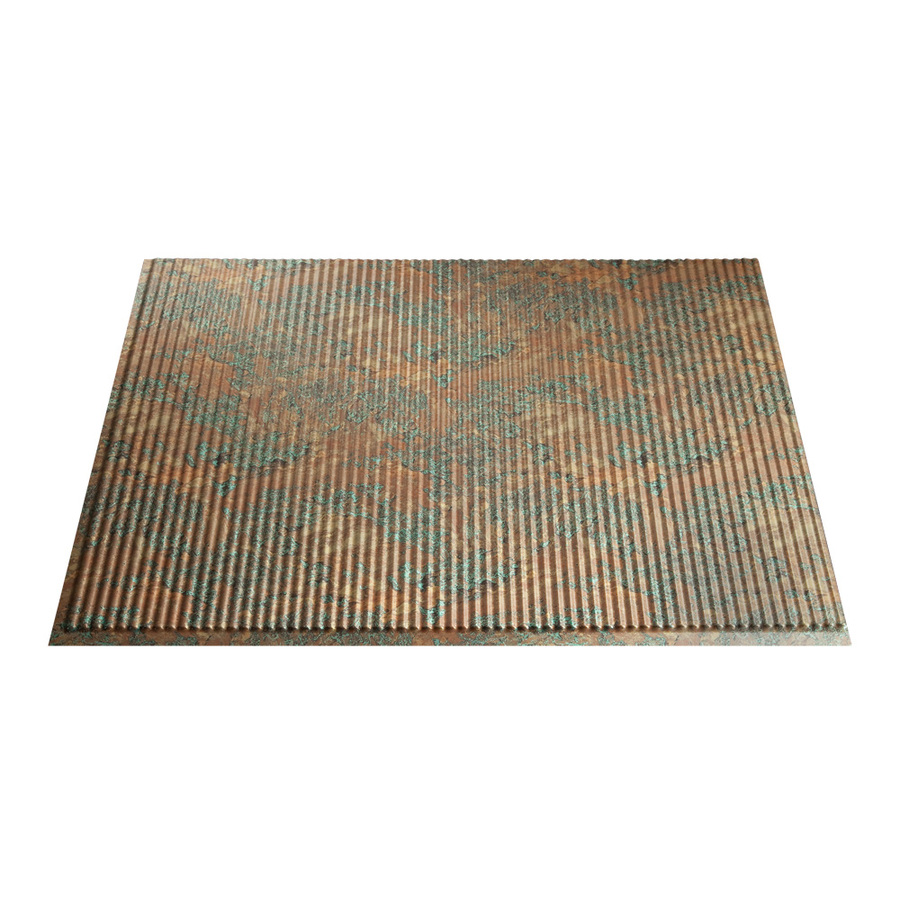 Fasade 24 1/2 in Copper Fantasy Thermoplastic Multipurpose Backsplash