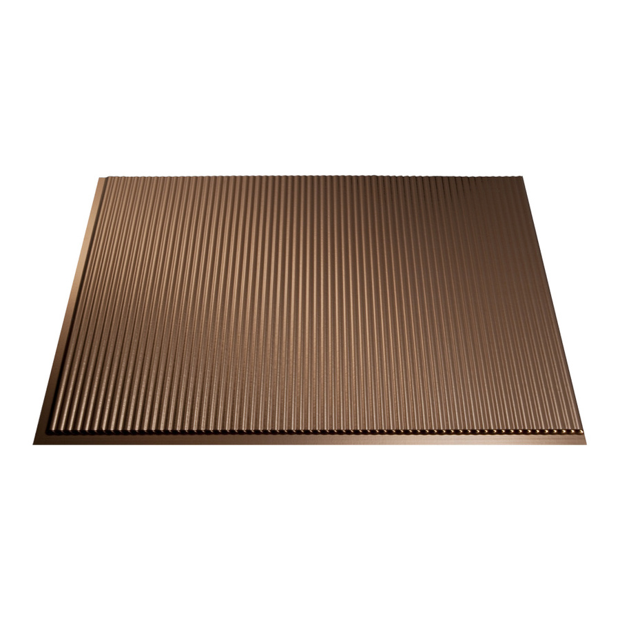 Fasade 18.5 in x 24.5 in Oil Rubbed Bronze Thermoplastic Multipurpose Backsplash