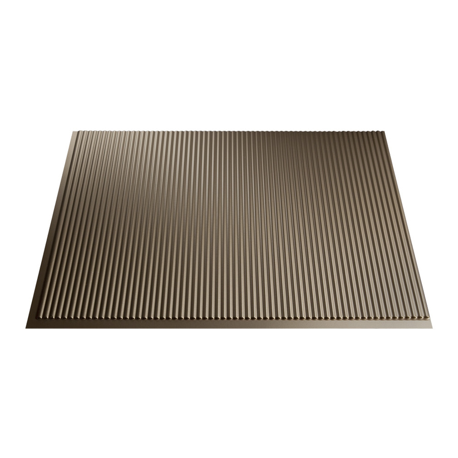 Fasade 24 1/2 in Argent Bronze Thermoplastic Multipurpose Backsplash