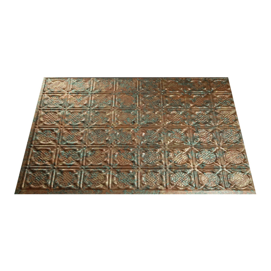 Fasade 18.5 in x 24.5 in Copper Fantasy Thermoplastic Multipurpose Backsplash