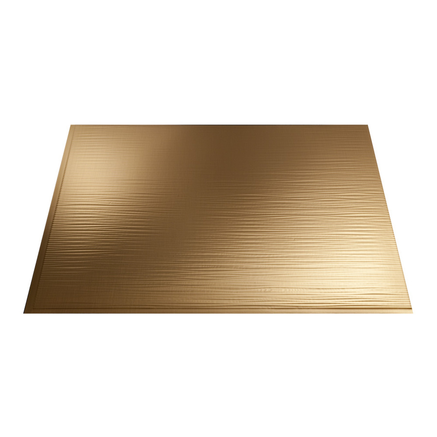 Fasade 18.5 in x 24.5 in Polished Copper Thermoplastic Multipurpose Backsplash