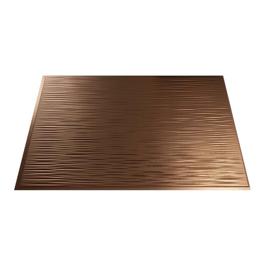 Fasade 18.5 in x 24.5 in Oil Rubbed Bronze Thermoplastic Multipurpose Backsplash