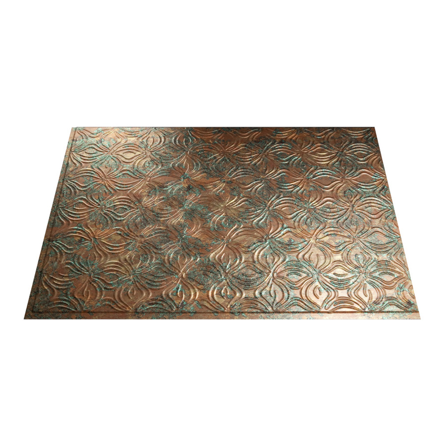 Fasade 24 1/2 in Copper Fantasy Thermoplastic Multipurpose (Kitchen, Bath or Bar) Backsplash