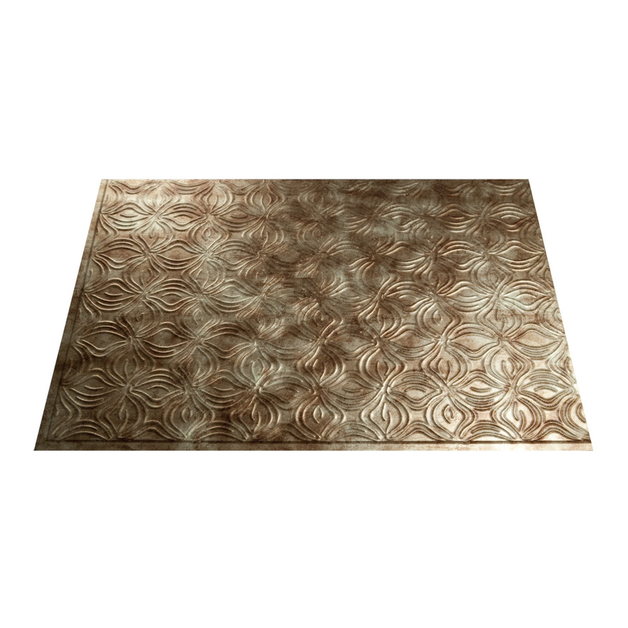 Fasade 24 1/2 in Bermuda Bronze Thermoplastic Multipurpose (Kitchen, Bath or Bar) Backsplash