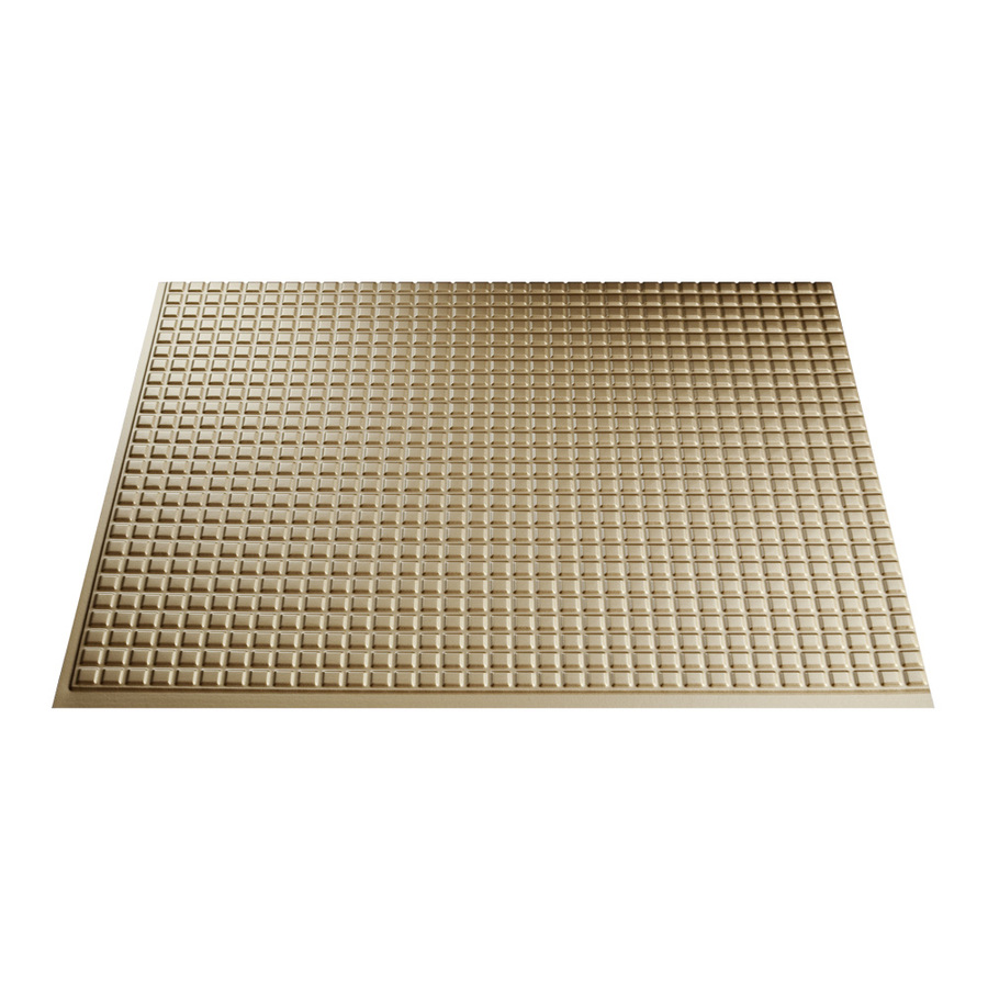 Fasade 24 1/2 in Argent Gold Thermoplastic Multipurpose (Kitchen, Bath or Bar) Backsplash