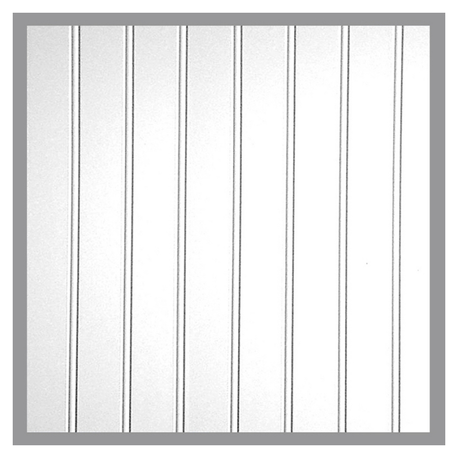 FashionWall 0.15 in x 3 ft 11.76 in x 1 ft 11.86 in White/Satin Hardboard Wall Panel