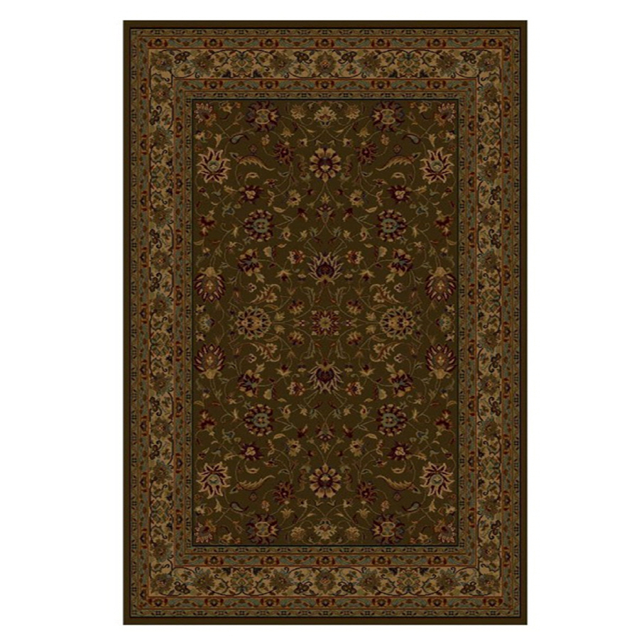 Shaw Living Palace Kashan 7 ft 8 in x 10 ft 9 in Rectangular Brown Transitional Area Rug