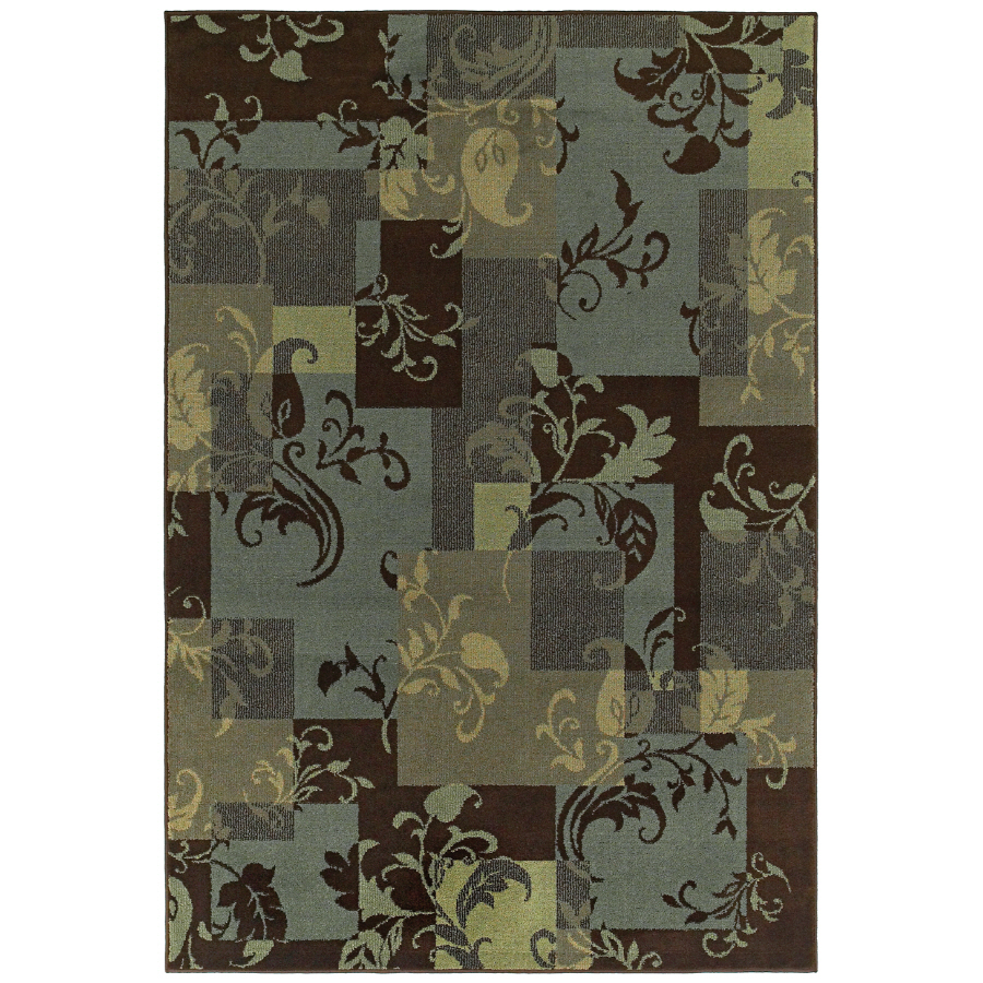 Shaw Living Idyll 7 ft 9 in x 10 ft 10 in Rectangular Blue Transitional Area Rug