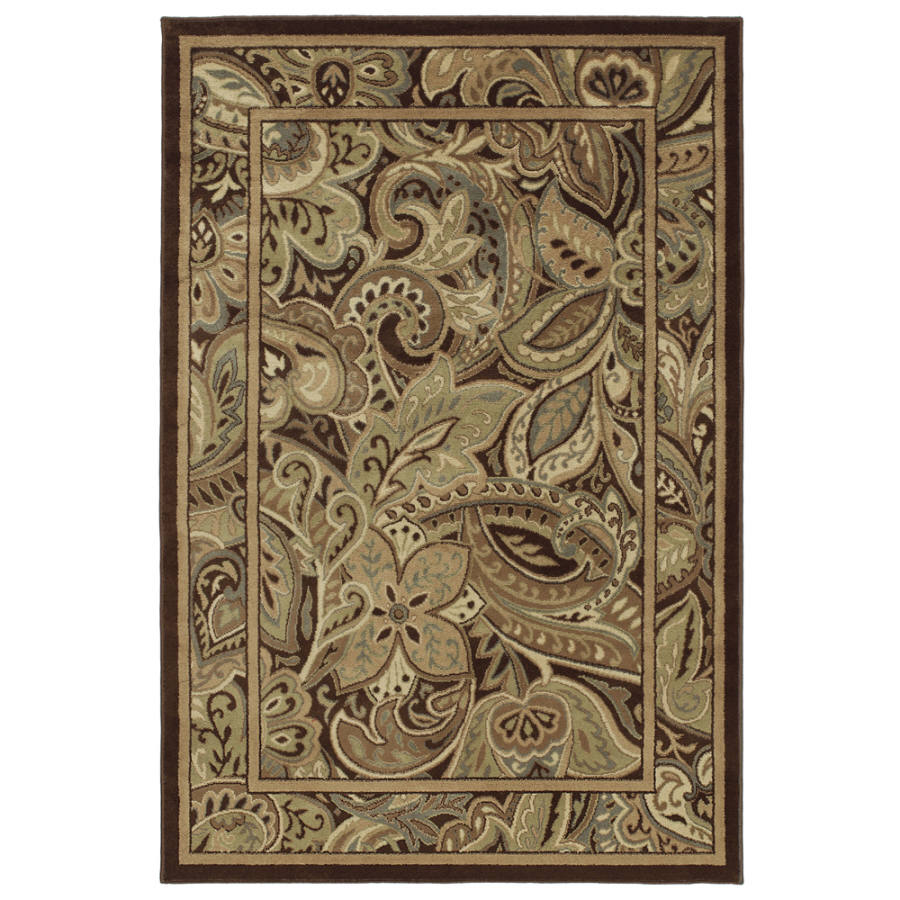 Shaw Living Paisley Park 9 ft 2 in x 12 ft Rectangular Multicolor Floral Area Rug