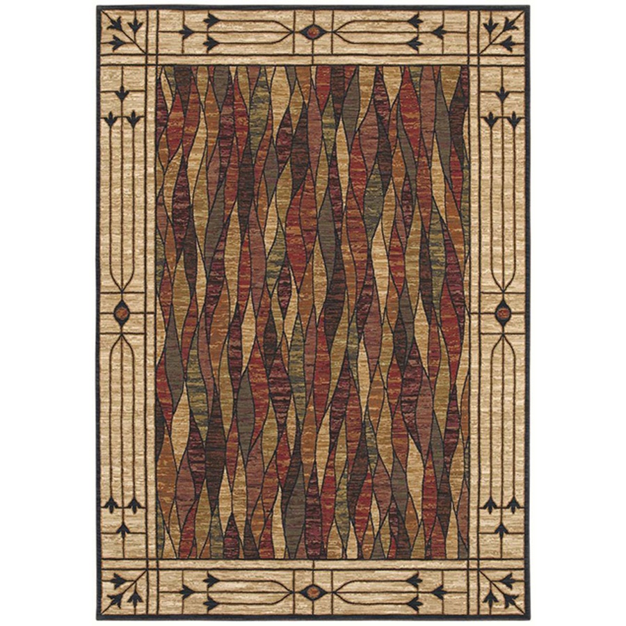 Bob Timberlake 9 ft 6 in x 12 ft 10 in Rectangular Cream Border Area Rug