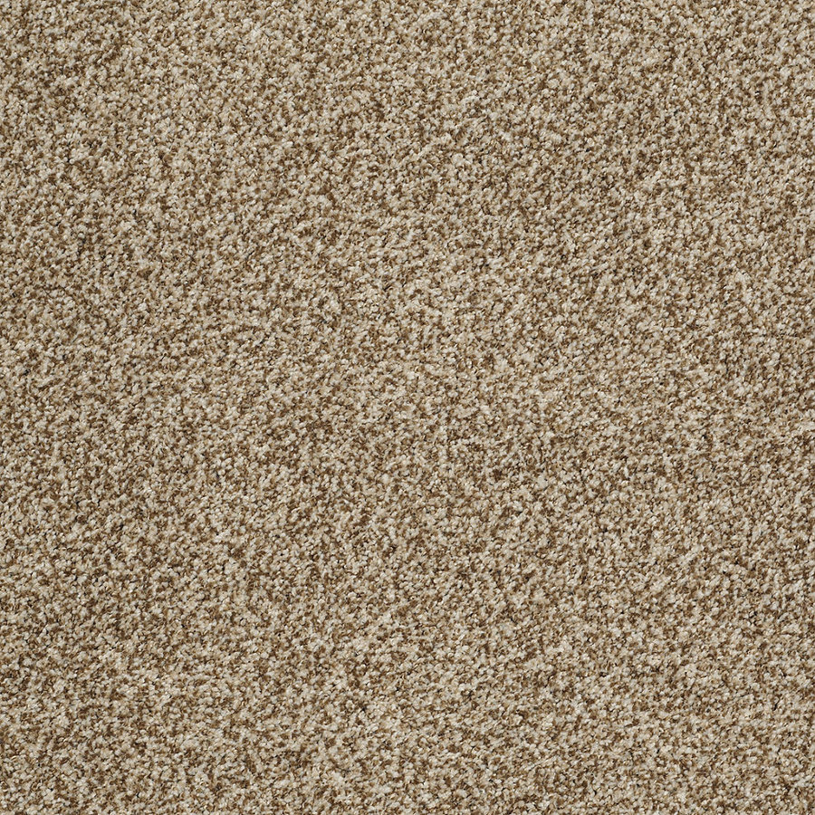 STAINMASTER Trusoft Peaceful Mood II Taupe Charm Textured Indoor Carpet