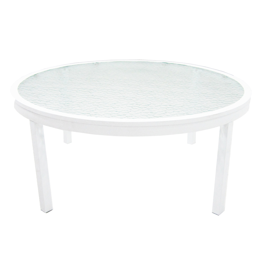 Garden Treasures Bluestone River Glass Round Patio Coffee Table