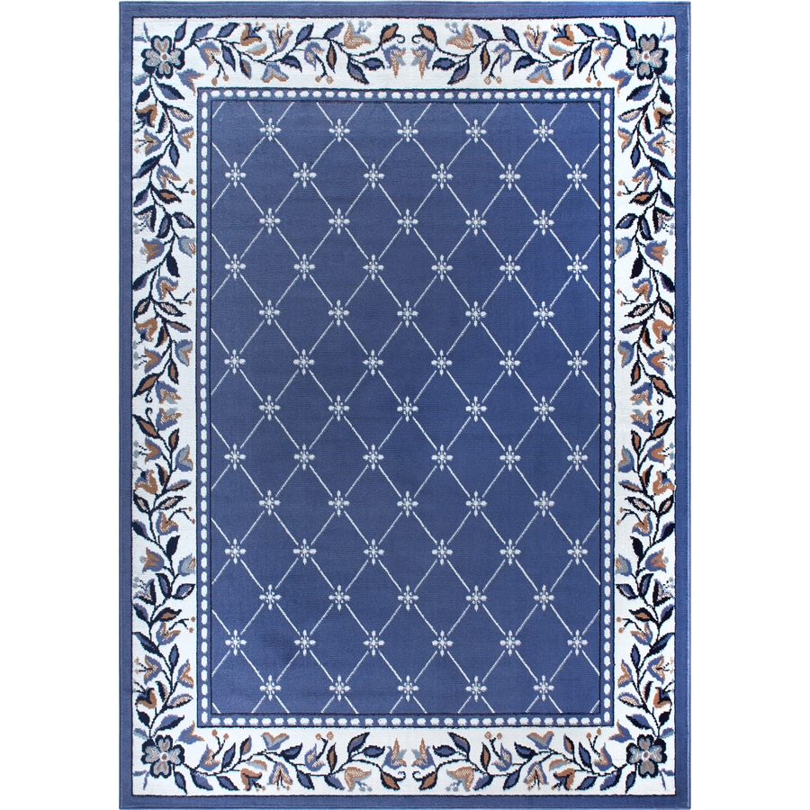 Home Dynamix 5 ft 2 in x 7 ft 4 in Country Blue London Area Rug